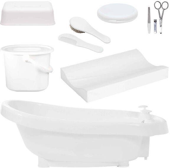 Bebe Jou bébé-jou ® Thermo-thermische badset de Luxe wit vanaf de geboorte