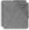 Jollein Aankleedkussenhoes Badstof Storm Grey 50 x 70 cm 2 Stuks online kopen