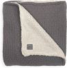 Jollein Ledikant Deken Bliss Knit Teddy Storm Grey 100 x 150 cm online kopen