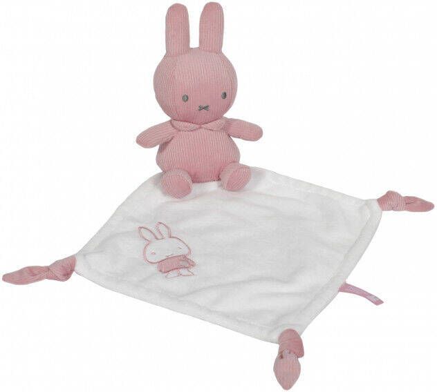 Nijntje knuffeldoekje pink baby rib knuffeldoekje online kopen