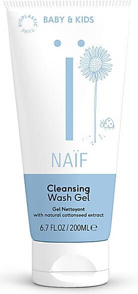 Naïf Care Cleansing Wasgel 200 Ml Met Natuurlijke Katoenzaad Extract