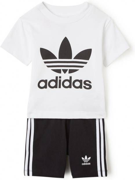 adidas Originals Trefoil T Shirt/Shorts Set Baby's White Kind