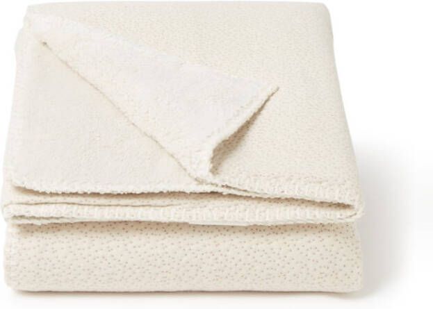 Koeka Riga baby wiegdeken teddy 75x100 cm warm white