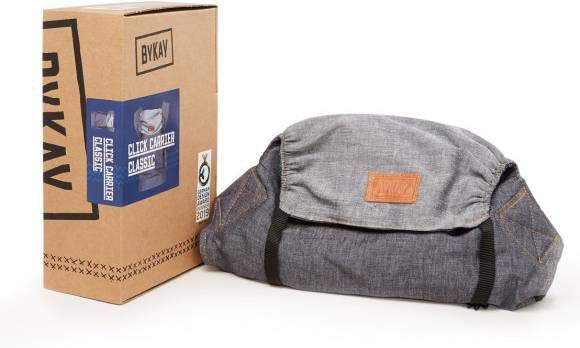 ByKay Draagdoek Soft Structured Carrier Classic dark jeans Grijs