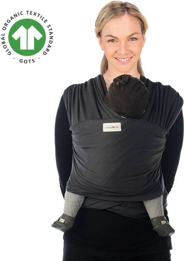 Babylonia Tricot Slen Organic Draagdoek donkergrijs BDDTS 1 914