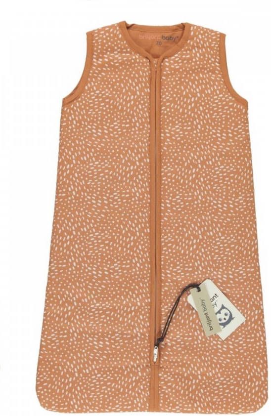 Briljant Baby Winterslaapzak Katoen Minimal Dots Terra 70cm