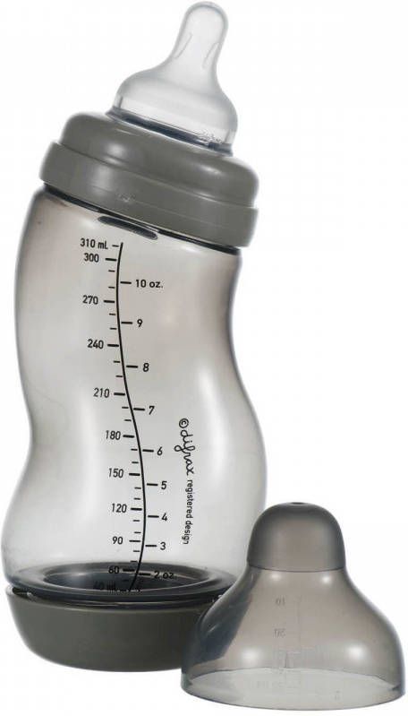 Difrax anti koliek wide S babyfles Roodbruin 310 ml