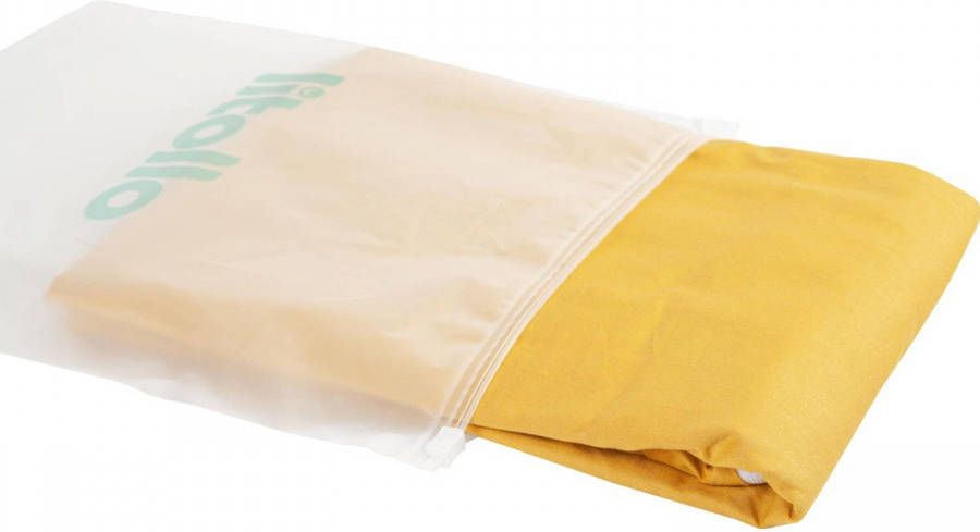 Litollo ® Zwangerschapskussen Hoes Xxl 280cm Ventilerend Katoen Okergeel