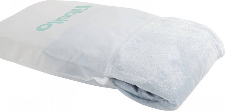 Litollo ® Zwangerschapskussen Hoes Xxl 280cm Zachte Coral Fleece Stof Blauw