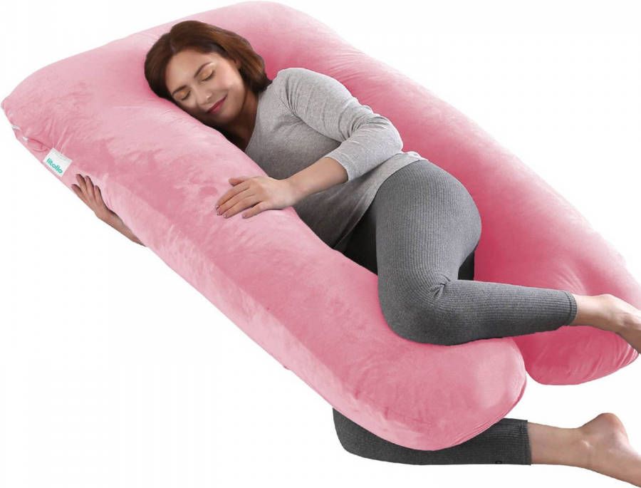 Litollo ® Zwangerschapskussen Xxl Voedingskussen Lichaamskussen 280cm Zachte Fleece Stof Body Pillow