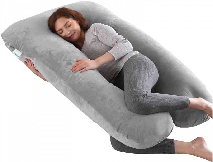 Litollo ® Zwangerschapskussen Xxl Voedingskussen Lichaamskussen Body Pillow 280cm Zachte Fleece Stof