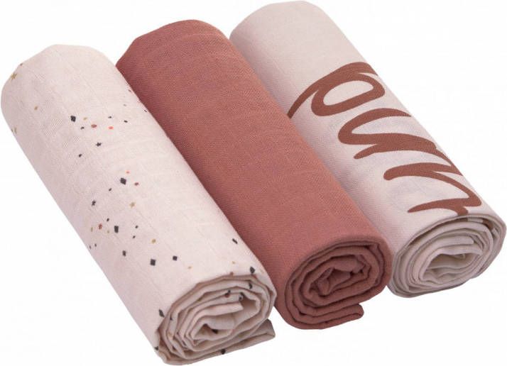 Lässig Swaddle & Burp Blanket 85x85cm More Magic Horse 3 Stuks