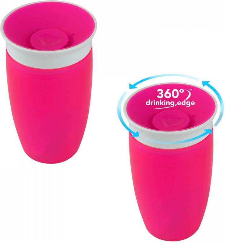munchkin  Miracle® 360° Cup Drinkbeker 296 ml roze Roze/lichtroze Gr.260ml-350ml