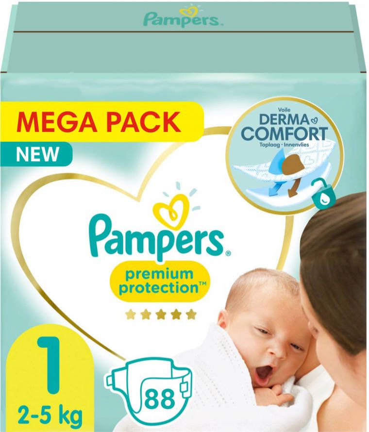 Pampers Premium Protection(2kg 5kg)2 x 44 Luiers alleen verkrijgbaar i.c.m. actie