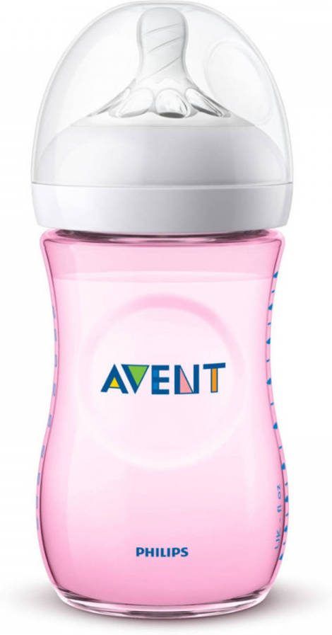 Philips Avent Natural Babyfles Langzame Toevoer 1+ Maanden 260ml Scf034/27