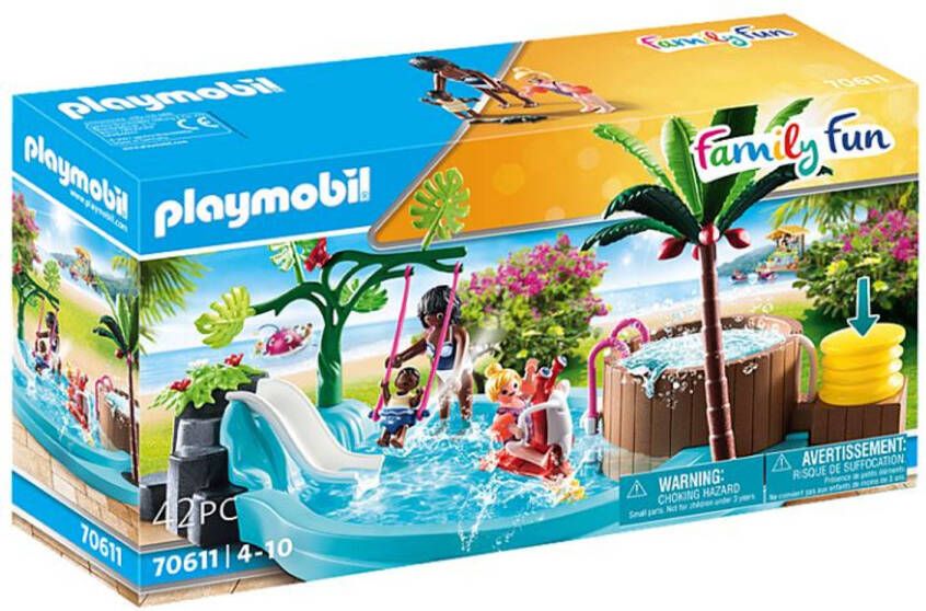 PLAYMOBIL ®, Family Fun kinderzwembad met whirlpool 70611