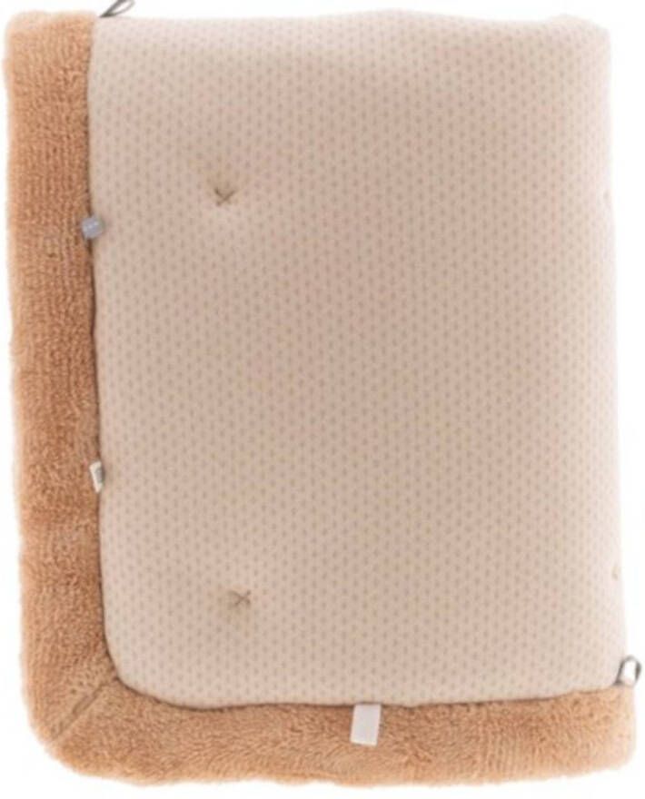 Snoozebaby Boxkleed Milky Rust 75 X 95 Cm Katoen Lichtbruin