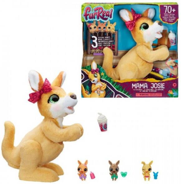 FurReal Friends Knuffel Kangoeroe 36 Cm Pluche Bruin 5 delig