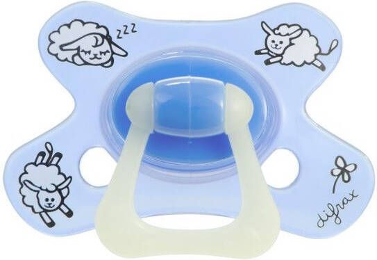 Difrax Dental fopspeen glow in the dark 6+ mnd (1 stuk)