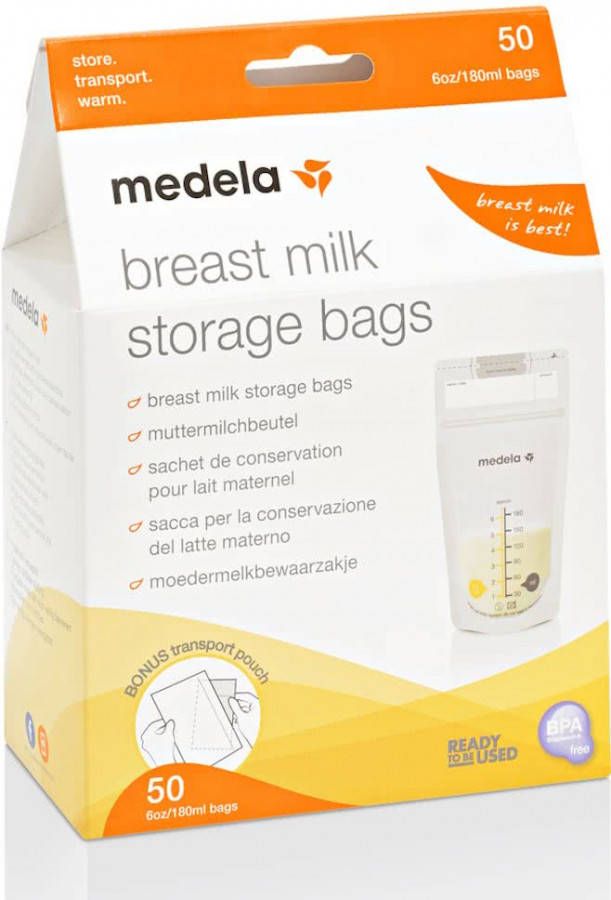 Medela moedermelkbewaarzakjes 180 ml (50 stuks) online kopen