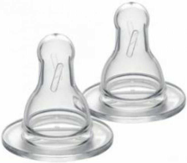 Medela Extra Drinkspeen S voor moedermelkflessen slow flow 2 Stuks