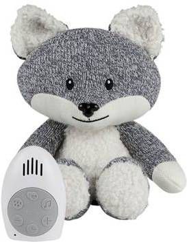 Flow products Robin de Vos Hartslag knuffel met muziekdoos grijs