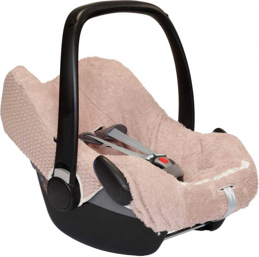 KOEKA Autostoelhoes 0+ 3 Punts Wafel Antwerp grey pink