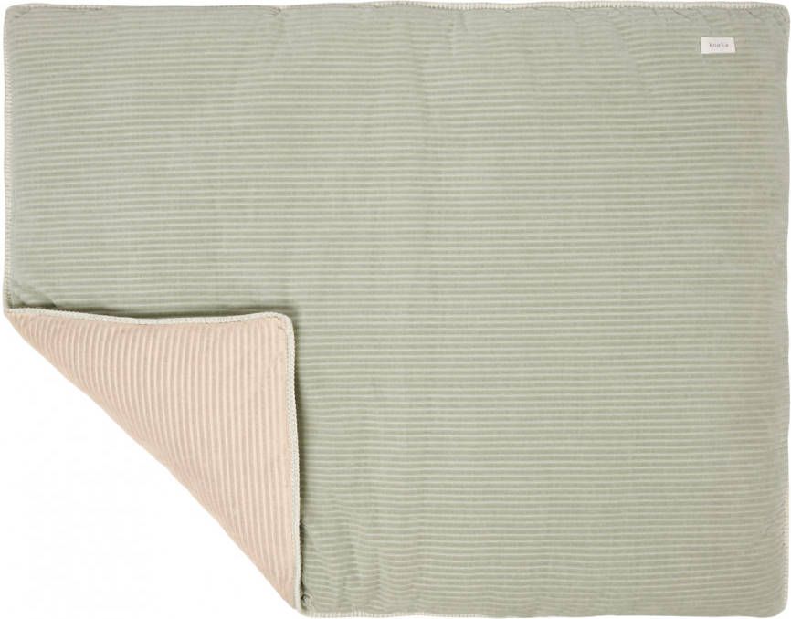 Koeka Vik reversible boxkleed shadow green/sand