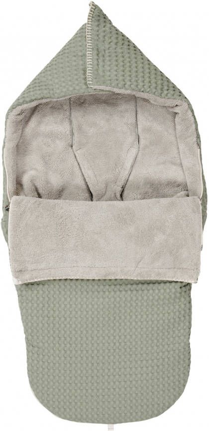 KOEKA Buggy Voetenzak Wafel/teddy Oslo shadow green/misty grey