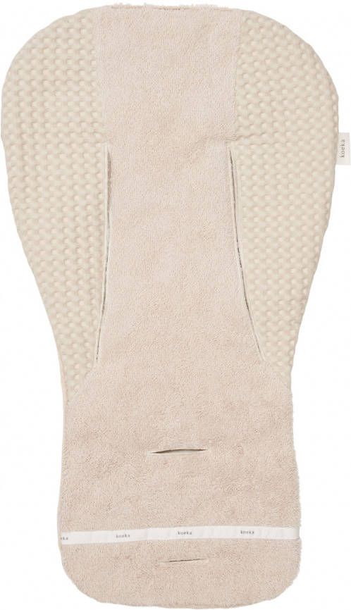 Koeka Antwerp inlegkussen autostoel/wipstoel/buggy wafelstof sand