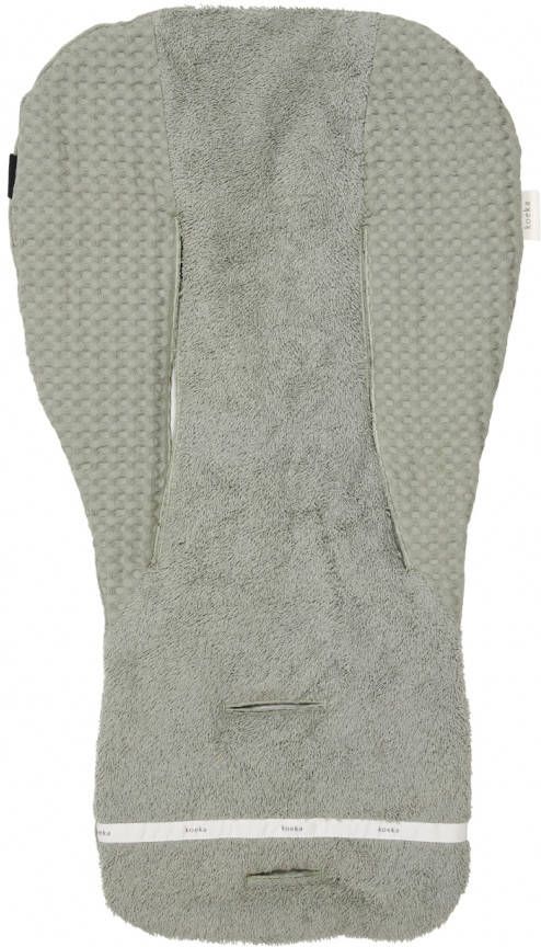 Koeka Antwerp inlegkussen autostoel/wipstoel/buggy wafelstof shadow green