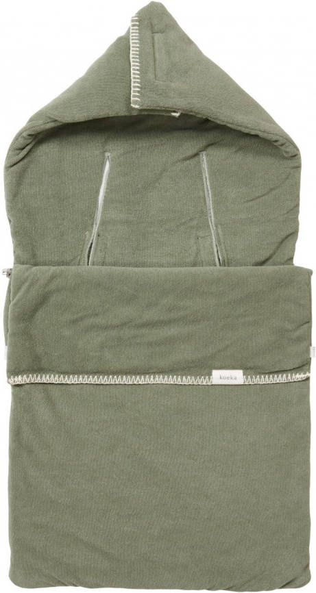 Koeka Royan voetenzak autostoel 0+ of Maxi Cosi shadow green