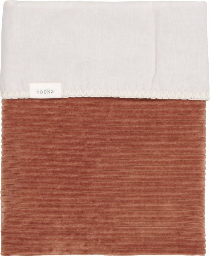 Koeka Vik baby wiegdeken flanel 75x100 cm hazel