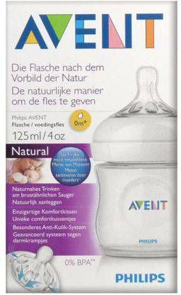Avent  fles 125 ml SCF690/17, 0m+ Transparent Gr.tot 125 ml