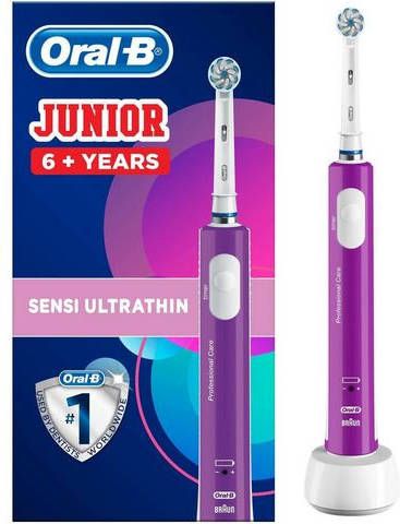 Oral-B Oral b Elektrische Tandenborstel Junior 6+ Paars 1 Poetsstand