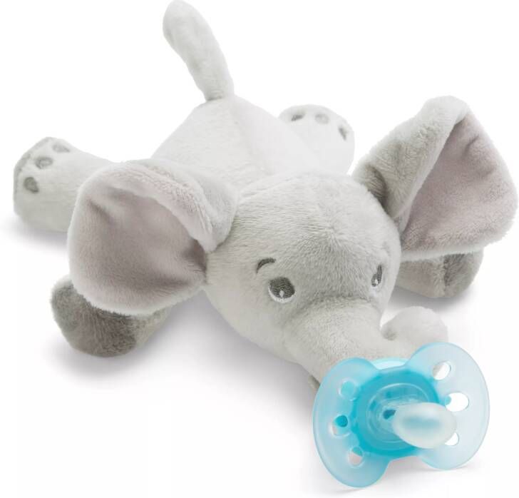 Philips Avent Snuggle Knuffelspeen Ultra Soft Olifant 0/6 Maanden