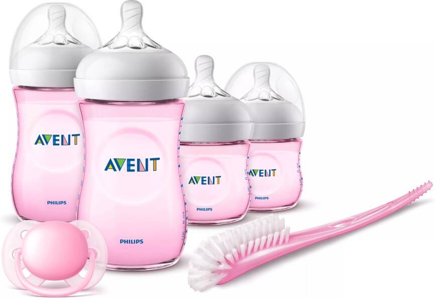 Baby en Tiener Megastore Philips Avent Scd301/03 Nieuwgeboren Pakket Natural 2.0 Roze