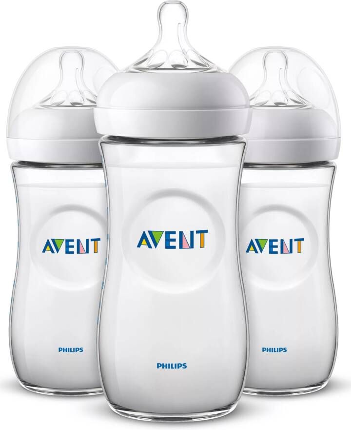Philips Avent Natural Babyfles Langzame Toevoer 6+ Maanden 3 Stuks Scf036/37