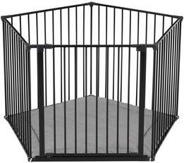 Kinderveiligheidswinkel Babydan Flex Park Zwart Met Boxkleed