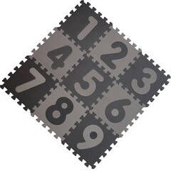 BabyDan speelmatje grijs met cijfers