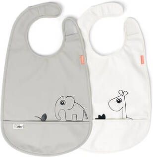 Done by Deer Slab(set van 2)Deer friends Grey/Beige