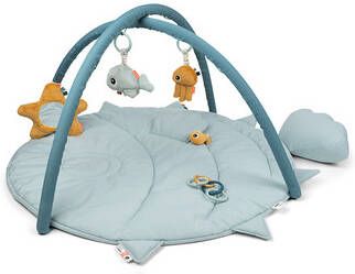 Done by Deer ™ Speelboog met Kruipdeken Zee friends Blauw