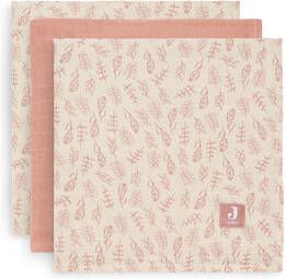 Jollein hydrofiele multidoek small 70x70cm set van 3 Meadow rosewood