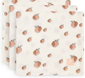 Jollein hydrofiele multidoek small 70x70cm set van 3 Peach