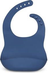 jollein Silicone Slabbetje jeans blauw