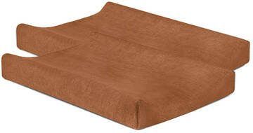 Jollein aankleedkussenhoes badstof 50x70cm set van 2 caramel