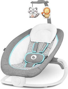 Lionelo Pascal Schommelstoeltje Met Ingebouwde Melodieën Grijs