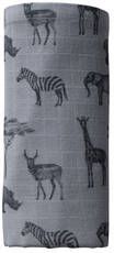 Snoozebaby Organische Wikkeldoek Safari Grey 80x80 Cm
