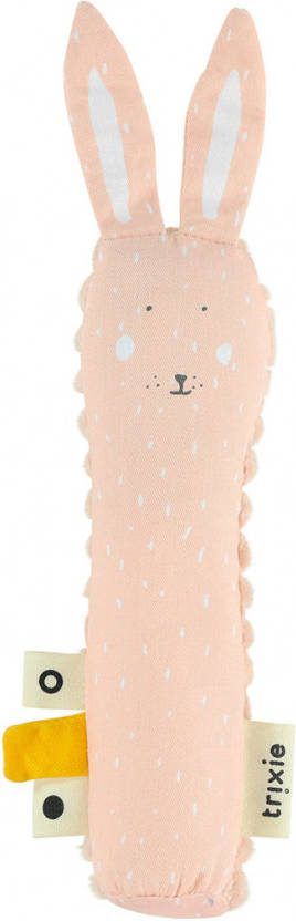 Fan Toys Trixie Knijprammelaar Mrs. Rabbit Junior 16 X 5, 5 Cm Katoen Roze