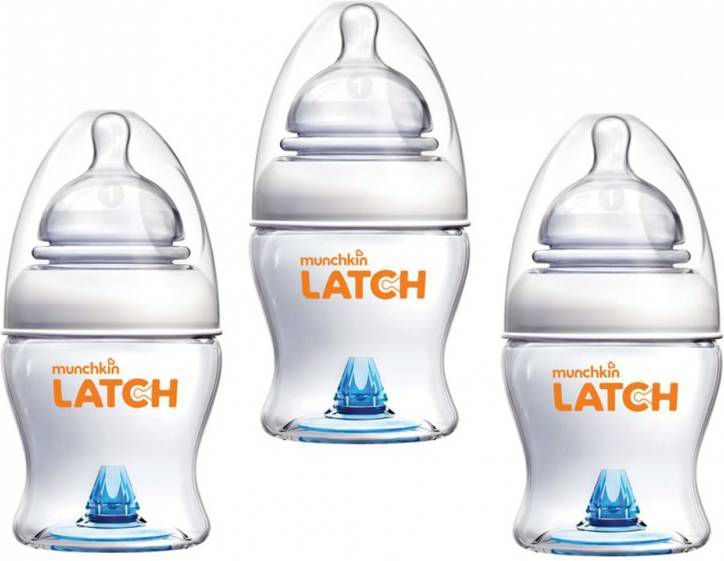 Munchkin 3 Stuks Latch Zuigfles 120ml(Ideale Fles Als Opvolging Na Borstvoeding )